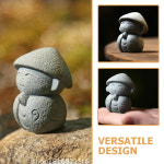 일본 장식품 레트로 감성 Ksitigarbha 부처 선 정원 조각상 장식 등불 입상 분재 탑 : 심바상