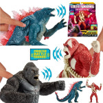 메카 메가 신 고질라 콩 킹콩 킹기도라 괴수 피규어 가챠 인형 키링 굿즈 VS 뉴 엠파이어 2024 로어 스카 킹 액션 사운드 배틀 모델 장난감... 