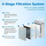 Larayci H7123101/H211 H211S 교체 필터, Govee Air Clean Purifier H7123 및 Homvana H211/H211S와 호환됩니다. 2팩 H1 : 다-이지