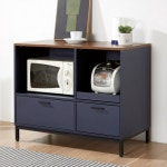 가구산책 네이비 1805 광파렌지대 수납장 전자렌지대 B2179 : 이와샘