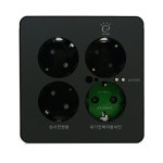 제일전기 디아트플러스 메탈블랙 대기전력 콘센트 4구 : 망고땡