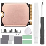 스팀 데크 SSD 방열판 열 패드 Haojiaho M.2230 NVME 구리 히트 싱크 데크용 냉각 포함 2230 SavrentRocket Rog Ally ssd 후면  2230T... 