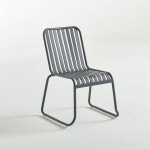 모던 인테리어 카페의자 스틸 체어 올화이트 그레이 테라스 발코니 실외용 : 공간의감각