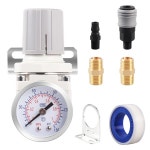 1/4 NPT 미니 공기압 조절기, 압축 공기 건조 시스템용 공기 조절기 AR2000-02,0-150 PSI 게이지 : 청담스타일1호