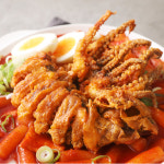 푸딩팩토리 튀김용 불꽃 통오징어 (3마리) 750g 바삭 떡볶이 사이드 간식 : 푸딩팩토리몰