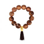 염주 팔찌 향나무 장식 불교 부적 23mm : 루나영