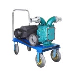 슬러지 펌프 농장 돼지 분뇨 정화조 하수 진흙 이동식 4kW 모터 2인치 완전 세트 : BDW스토어