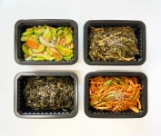 대용량 일주일 수제 반찬가게 당일조리 배달 나물 가정식 집반찬 4종 1번세트 : 정래윤의오늘반찬