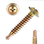 와셔머리 직결피스 철판 콘크리트 판넬 양날 기리 나사 와샤 규격 8x13mm 90개 : 굿나잇몰