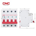 소형 회로 차단기 CNC MCB 4P 50Hz 60Hz 6kA 6 10 16 20 25 32 40 50 63 80A : 바이에이블스토어