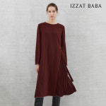 (아이잗바바) 사이드 플리츠 하프 벨티드 원피스 BN9A0OPP1 : 아이잗바바