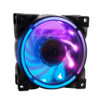 4 핀 5V ARGB AURASYNC CPU 냉각 팬 조용한 서스펜션 베어링 PWM PC 케이스 RGB 라디에이터 쿨러 : 플라이키키