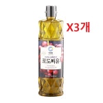 원하프] 참빛고운포도씨유.900ml/청정원-3개 [고객만족 총알배송 : 원하프
