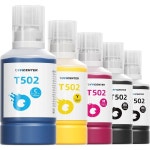 T502502 에코탱크용 잉크 리필병 ET4760 ET2760 ET2750 ET4850 ET3750 ET3710 ET3850 ET2803 ET2720 ET4700 프린터 2BK : 유니크영1