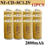 스크루 드라이버 전기 드릴 SC 배터리 1.2V 2200mA h2800mAh SubC Ni-Cd 충전식 배터리 2-20 개 : 바이업스토어