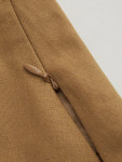 [샵사이다] Linen Cotton Asymmetrical Neck Solid Ruched Top : SHOPCIDER
