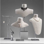 목마네킹 목상 스탠드 촬영 진열 쥬얼리 걸이 목걸이 1. A형(은색 받침대) : 구대사무소