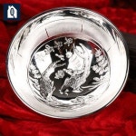 은접시 용봉 그릇 세트 은그릇 삼종 세트 은수저 : 이룸상회 스토어