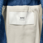[더팩토리](당일) [AMI] 24FW 아미 하트 로고 지퍼 데님 자켓 / 빈티지 블루 (HJK020 DE0031 480) : 논현 더팩토리 명품편집샵