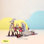 해즈빈 호텔 엔젤 더스트 알래스터 루시퍼 모닝스타 대형 애착 인형 키링 굿즈 지옥의 여관 접시 책상 장식 스탠딩 앨러스터 컬렉션... 