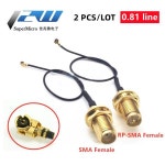 하민유통 | 미니 0.81mm PCI 카드 인텔 와이파이 보드용 피그테일 케이블 SMA RP-SMA 암-MHF4 IPEX IPX RF 플러그 10cm 15cm 20cm 30cm 2 피스...