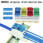 UKK80A 단극 스플리터 박스 대용량 전류 다중 브랜치 라인 터미널 레일 스플리터 125A 160A 250A : 데일리리바이
