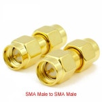 SMA to SMA RP-SMA to SMA RPSMA 수 플러그 및 암 잭 슬라이드 온 스트레이트 RF 동축 어댑터 커넥터 : 데일리리바이