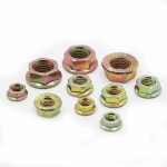51020pcs M3 M4 M5 M6 M8 M10 Color Zinc Carbon Steel Hexagon Hex Head Serrated Spinlock Flange Nuts L : 리셀포얼