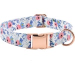금속 버클 도그 칼라, 소형 중형 대형견을 위한 내구성 조절식 도그 칼라 소프트(M(13-18인치), 플라워2) 001-Flower11 : 청담스타일1호