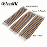 듀폰 라인 유연한 플랫 케이블 레인보우 케이블 2.54mm 피치 배선 하네스 터미널용 10-40cm 40P 5 개로트 : 셀오프마켓