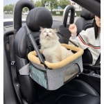 ROODO 고양이 카시트 강아지카시트 차시트 애견 업그레이드 개 애완 동물 슬링 캐리어 2 in 1 강아지 운반 자동차 부스터 시트 두꺼운 플러시... 