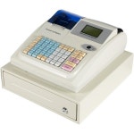 Macahimia 소형 금고 범일금고 소형금고 스마트 슈퍼마켓 용 금전 등록기 함이있는 48 키 빵집 약국 서점 부티크 현금 감지 표시등이있는... 