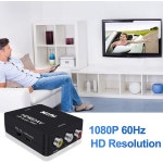 HDMI to RCA 컨버터 AVCVSB LR 비디오 박스 HDMI2AV 1080P HDMI to AV 어댑터 PC 노트북 CRT TV 셋톱 박스 지원 NTSC PAL : 리셀포얼