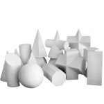 석고 소묘 석고상 원기둥 종 원뿔 도형 삼각 정육면체 12종 세트 : 오케이웬