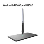갤럭시 탭 호환 스타일러스 펜 디지털 그래픽 태블릿용 포터블 휴대용 무펜 PW100 H640P H950P H1060P H1161 HC16 HS64 HS610... 