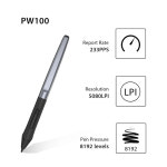 갤럭시 탭 호환 스타일러스 펜 디지털 그래픽 태블릿용 포터블 휴대용 무펜 PW100 H640P H950P H1060P H1161 HC16 HS64 HS610... 