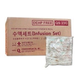 두원 수액세트 나비침 23G 10봉/1박스 수액주사 약국 바늘 링거 링겔세트 : 텔레그라프