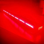 주홍 12v 24v COB LED 자동차 싸이키 렉카 구급차 실리콘 방수처리 경광등 STR-08 : 주 홍