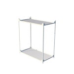 800x400 2단 스틸 선반장 매장 상가 물건 수납장 선반수납 장식장선반 장식선반 : 제이온더샵