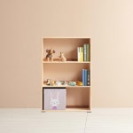 3단 3칸 고무나무 책장 오픈 수납장 책꽂이 선반 책진열 다용도수납 거실인테리어 : 온리큐