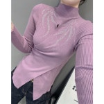 스트라이프 스포츠댄스복 모던댄스복 망사 섹사 하프넥 댄스복 : 트렌디쇼핑몰