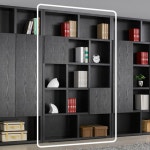 1200 1단 선반 도어 책장 남편서재 소품 장식장 책진열 책장선반 거실선반 : 씨엠커머스