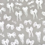 토모니 여리여리 시스루 리본 엠보 네일스티커 : 루핀-Lupine