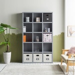 1200 15칸 5단 책장 서재 공부방 책수납 책꽂이장 거실선반 다용도수납 틈새수납 : 온리큐