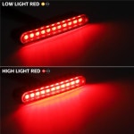 테일 램프 후미등 오토바이 미니 리어 브레이크 LED 스톱 라이트 신호 표시기 자전거 스쿠터 ATV 12V : 제이블루상점