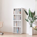 600 4단 16칸 다용도 모던 책장 분리 수납장 원룸선반 책꽂이수납 책진열 : 씨엠커머스