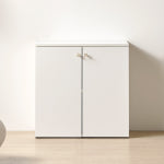 HYR124D 2단 2칸 도어 다용도 수납장 800x810 : 히트가구