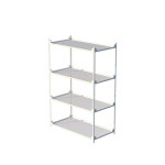 800x400 4단 스틸 선반장 통풍 철망 소품 수납장 벽수납선반 철제수납장 수납가구 : 온리큐