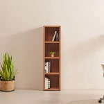 430 오픈 4단 틈새책장 거실 서재 선반 책꽂이 수납선반장 거실선반 수납장 : 씨엠커머스