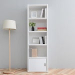 600 5칸 높은 도어 책장 책꽂이 소품 장식장 선반수납장 거실틈새 서재수납 : 씨엠커머스